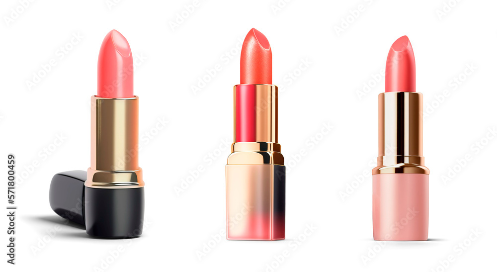 lipstick set isolated on transparent background lipstick set isolated on transparent background