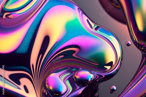 eart liquid chrome background, ai generative