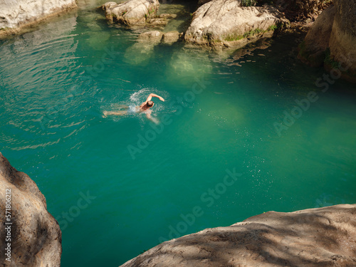 Turkey travel, mediterranean area on warm summer day