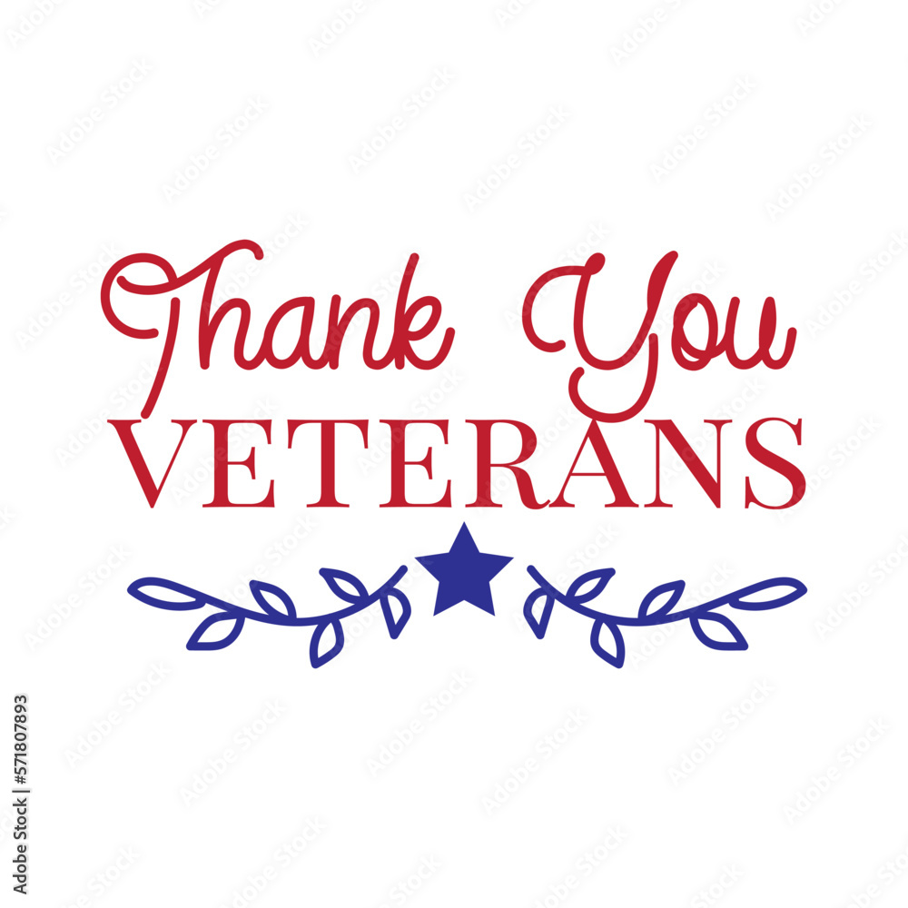Thank You Veterans. Veteran Day Hand Lettering. Hand Lettered Quote. Modern Calligraphy.