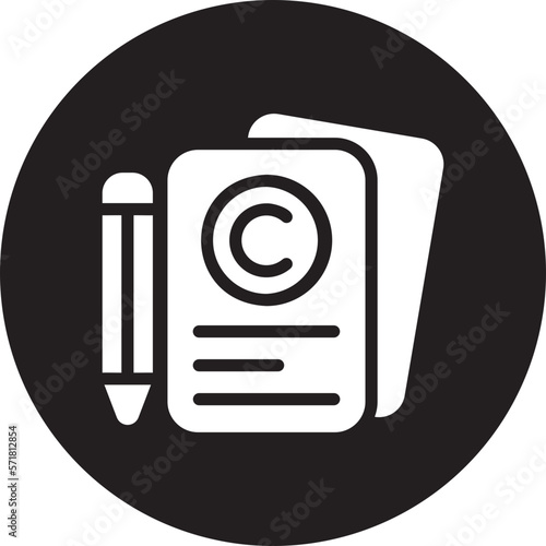 copyright glyph icon