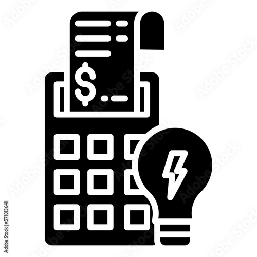 Electric bill  icon