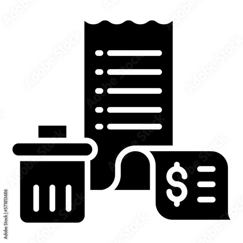 delete invoice icon