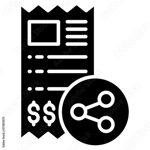 Share invoice icon