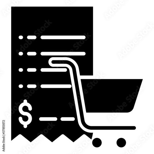 shopping bill icon