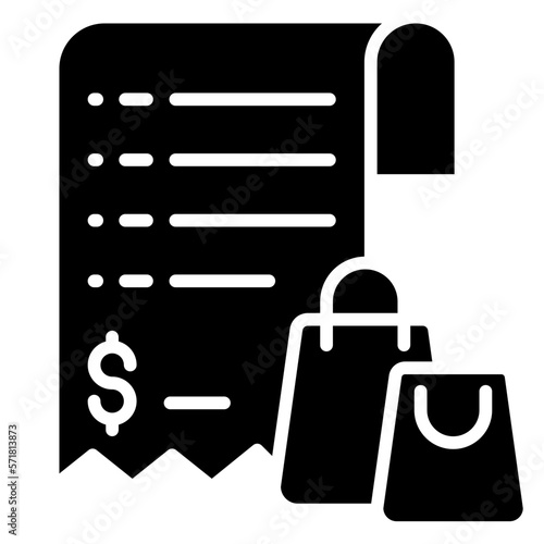 shopping invoice icon