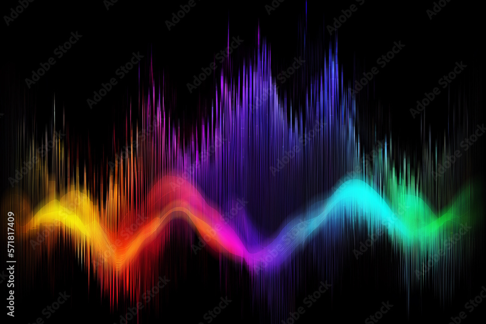 illustration of sound wave background