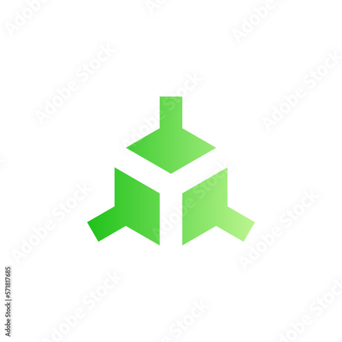 3d flat gradient icon