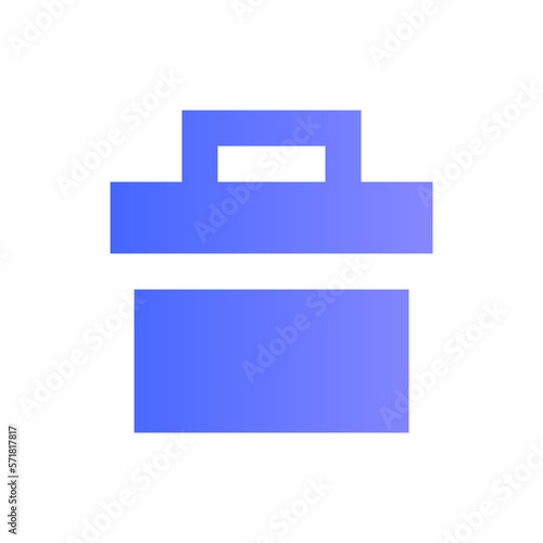 lunchbox flat gradient icon