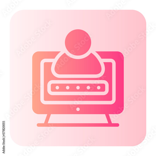 password gradient icon