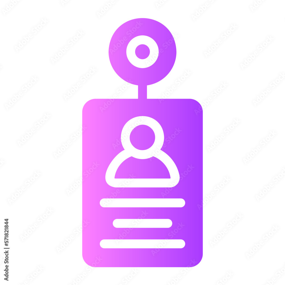 id card gradient icon id card gradient icon