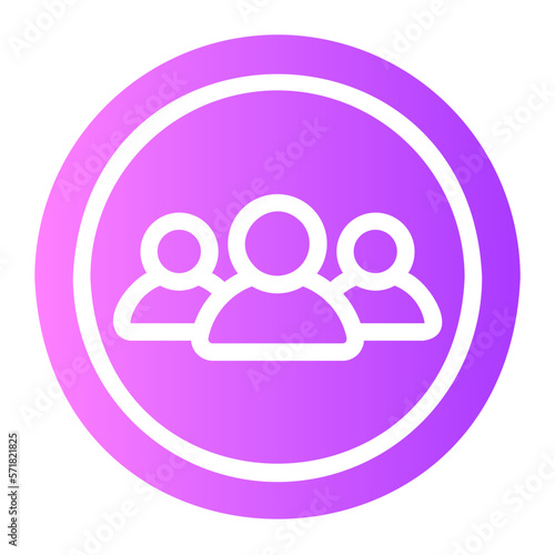 group gradient icon