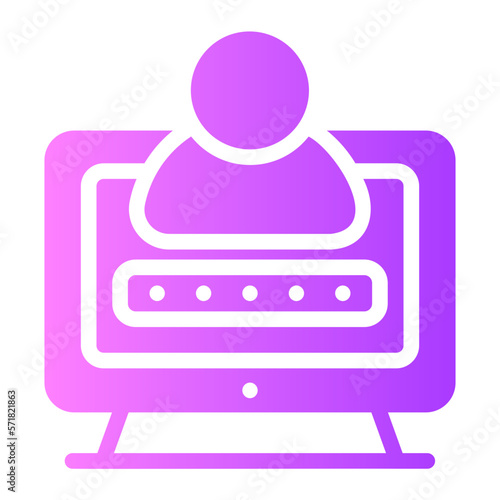 password gradient icon
