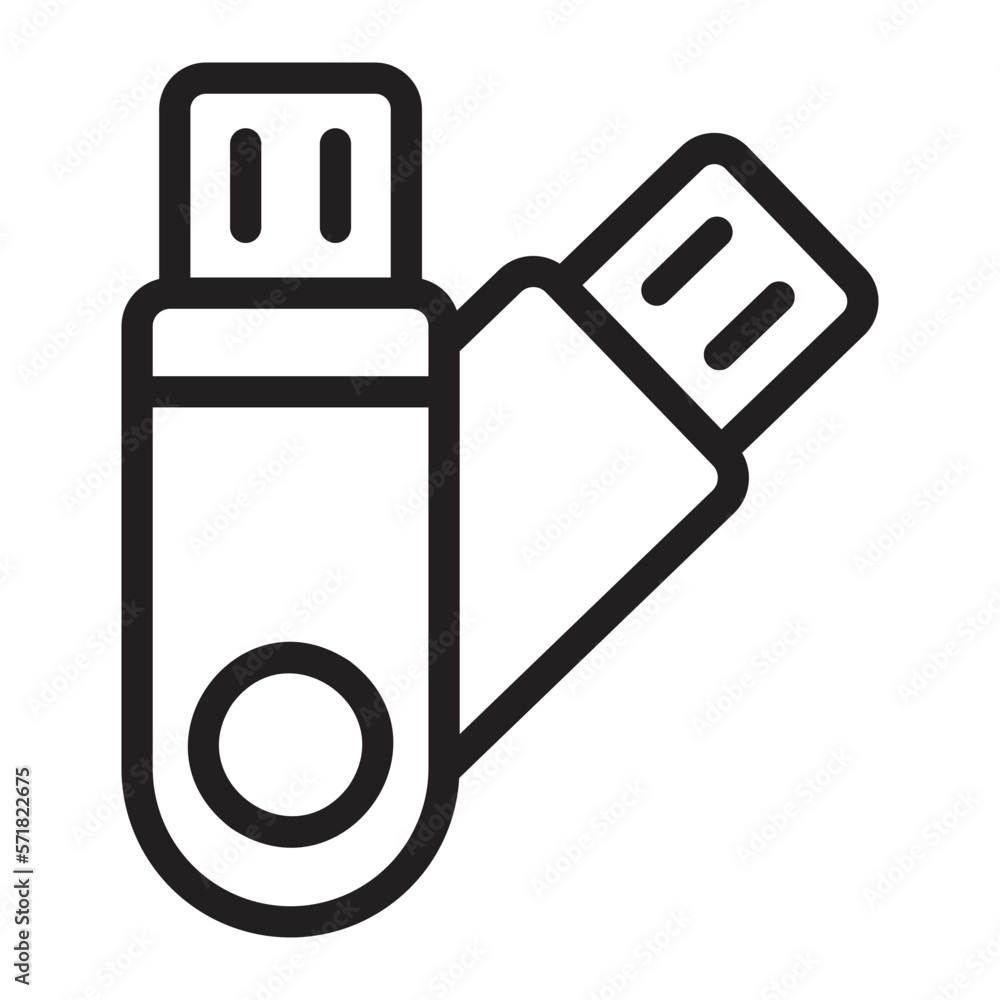 pendrive line icon pendrive line icon