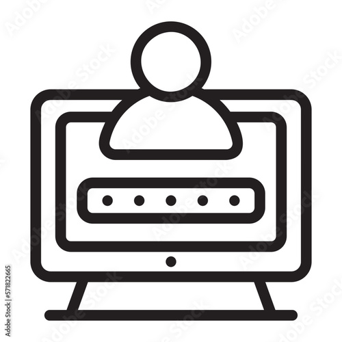 password line icon