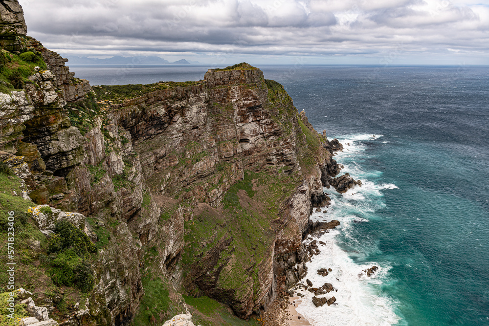 Cape Point at South Africa. The most southern point of the African continent