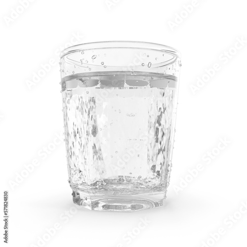 glass of water isolated transparent background