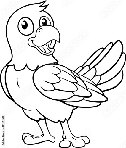 A parrot macaw bird cute ha...