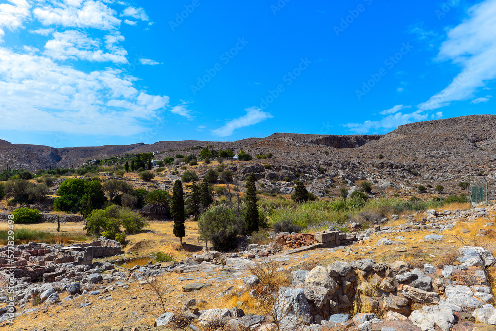 Ausgrabungsstätte Palast von Zakros in Kato Zakros, Südostkreta, Griechenland