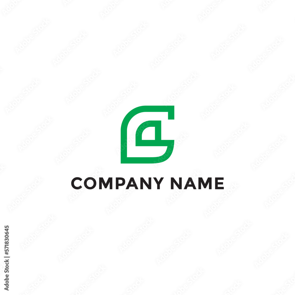 Letter GP logo, the organic icon for the green industry leaf letter gp logo, Nature Green Leaf Letter G