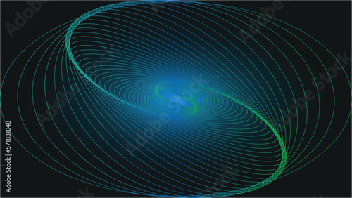 round spiral illustration gradient design
