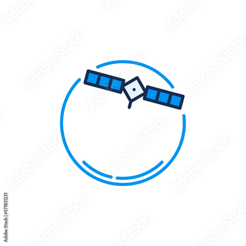 Spying Radiosonde vector concept colored icon