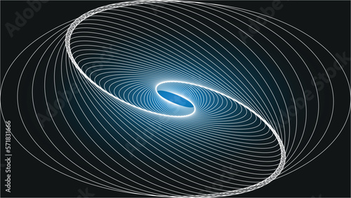 round spiral illustration gradient design