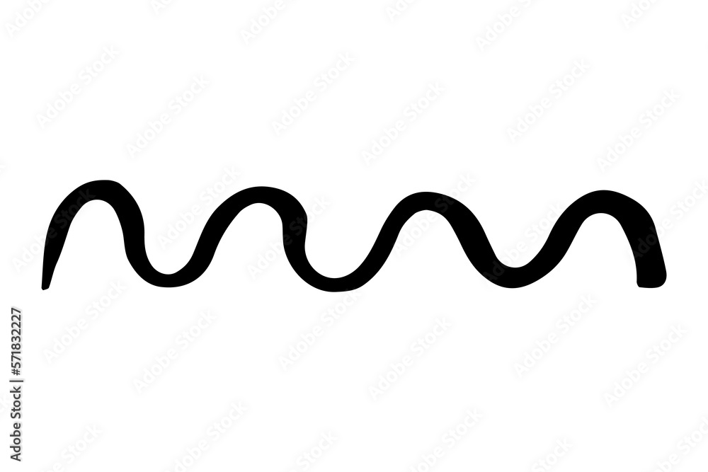 Vector doodle wave. Black tide brush stroke of paint isolated on white background. Hand-drawn plume illustration for summer print, clothes decoration. Liner line image. Ornamental calligraphic strip Vector doodle wave. Black tide brush stroke of paint isolated on white background. Hand-drawn plume illustration for summer print, clothes decoration. Liner line image. Ornamental calligraphic strip