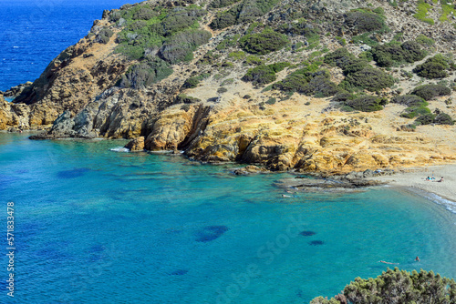 Fototapeta Naklejka Na Ścianę i Meble -  Psili Ammos Strand in Itanos an der Nordostspitze der griechischen Insel Kreta
