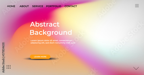 Minimalist landing page abstract colorful holographic mesh background. Website UI design background. Eps 10 vector