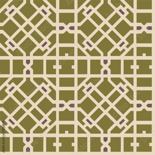 Abstract Traditional Trellis Geometric Interior Pattern Ethnic Style Minimal Luxury Design Trendy Fashion Colors Perfect for Wall Paper or Allover Fabric Print