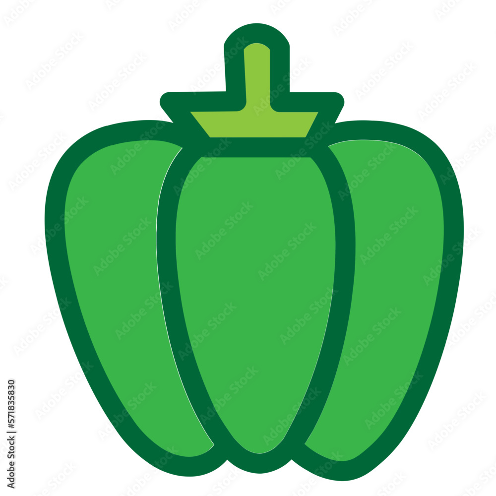 Obraz premium Bellpepper Flat Icon