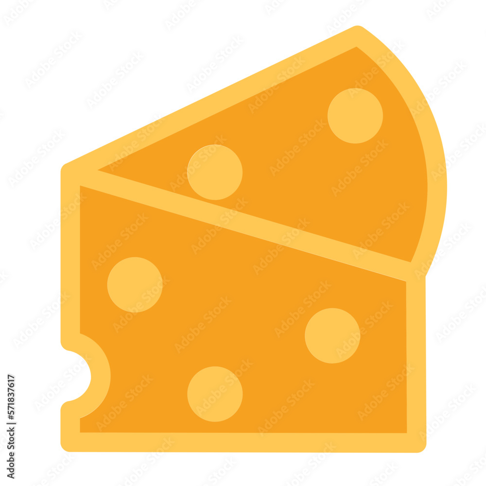 Cheese Flat Icon Cheese Flat Icon