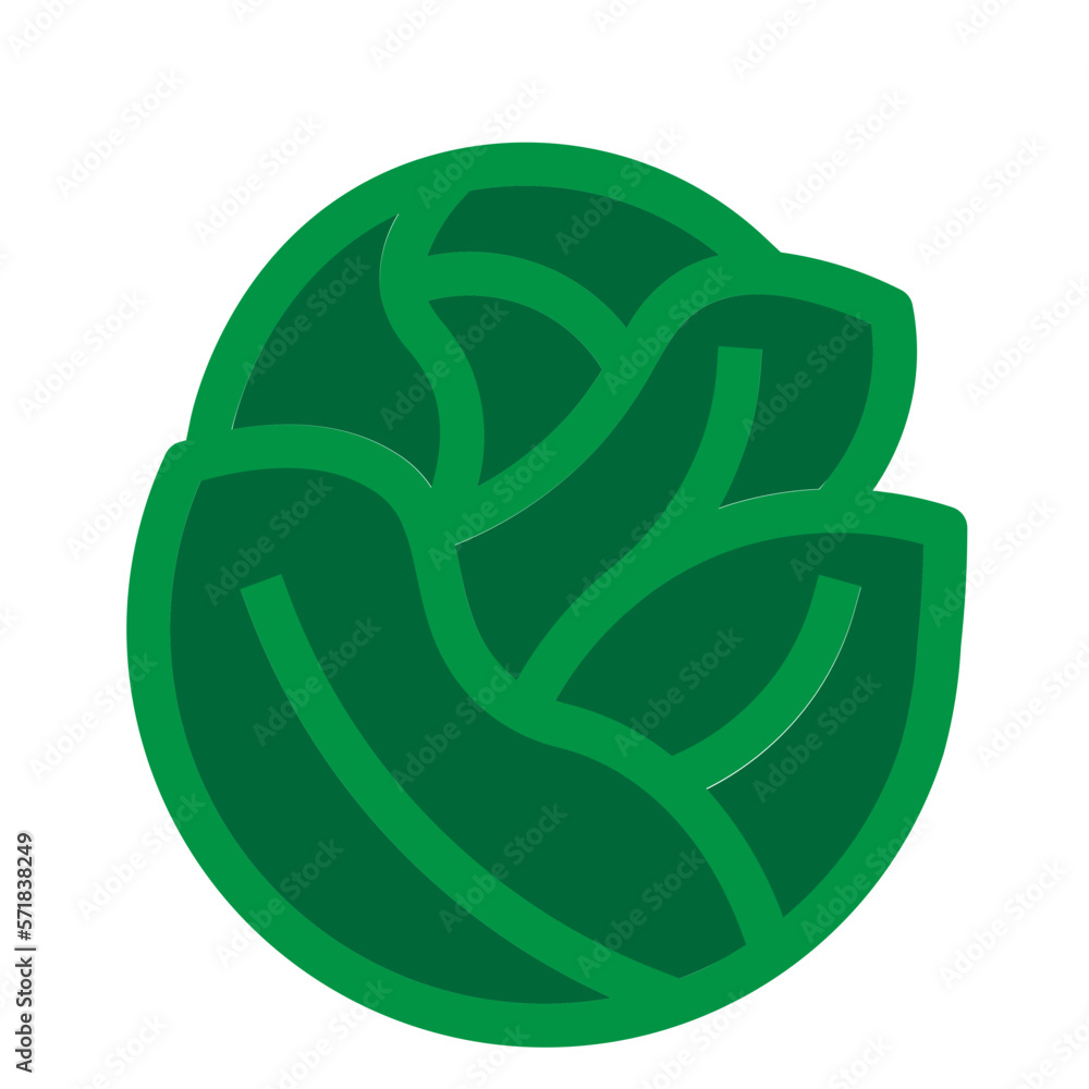 Cabbage Flat Icon Cabbage Flat Icon