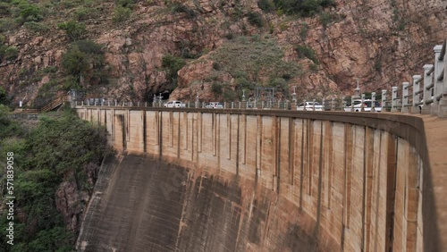 Wallpaper Mural South African traffic drives slowly across top of Hartbeespoort Dam Torontodigital.ca