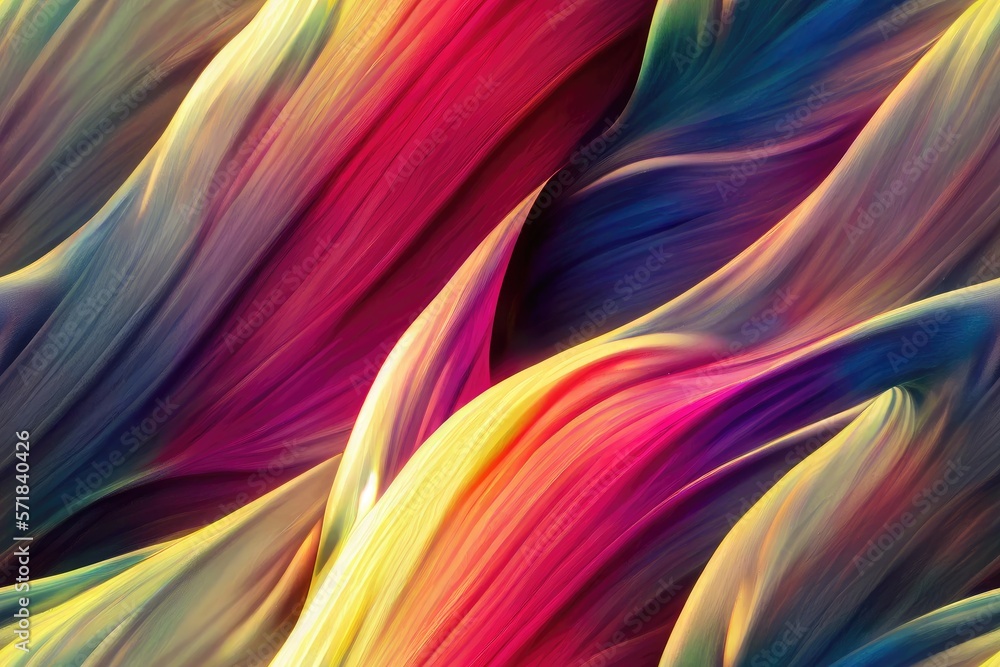 Naklejka premium Colorful Iridescent Shiny Swirling Oil Colors Seamless Repeating Repeatable Texture Pattern Tiled Tessellation Background Image