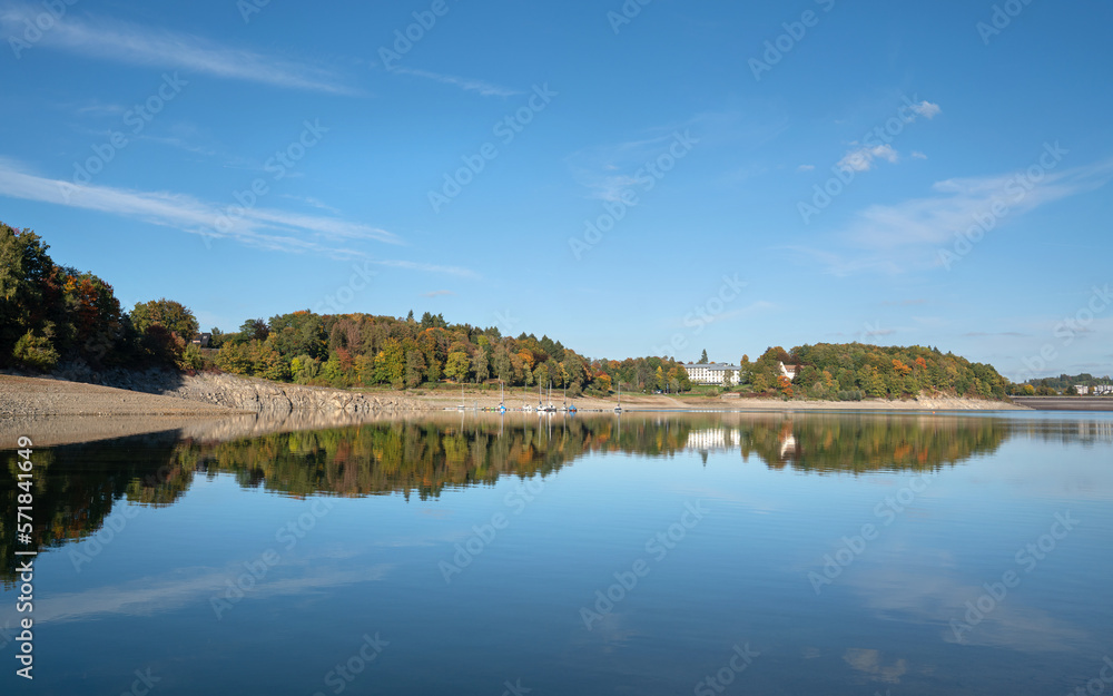 Henne lake, Meschede, Sauerland, Germany
