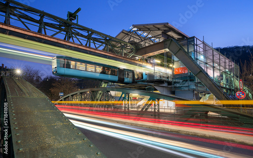 Suspension railway station, Wuppertal, Bergisches Land, Germany