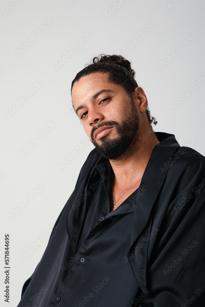 Portrait of handsome young man, posing indoor. Mind set and mental health. Portrait of handsome young man, posing indoor. Mind set and mental health.