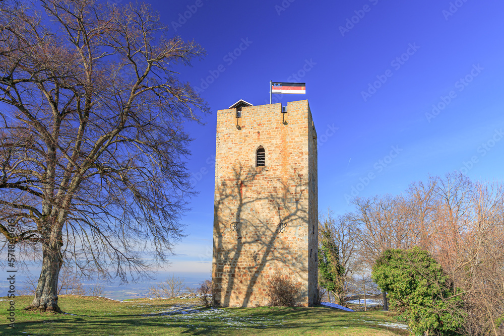 Turm der Ruine Achalm bei Reutlingen Turm der Ruine Achalm bei Reutlingen