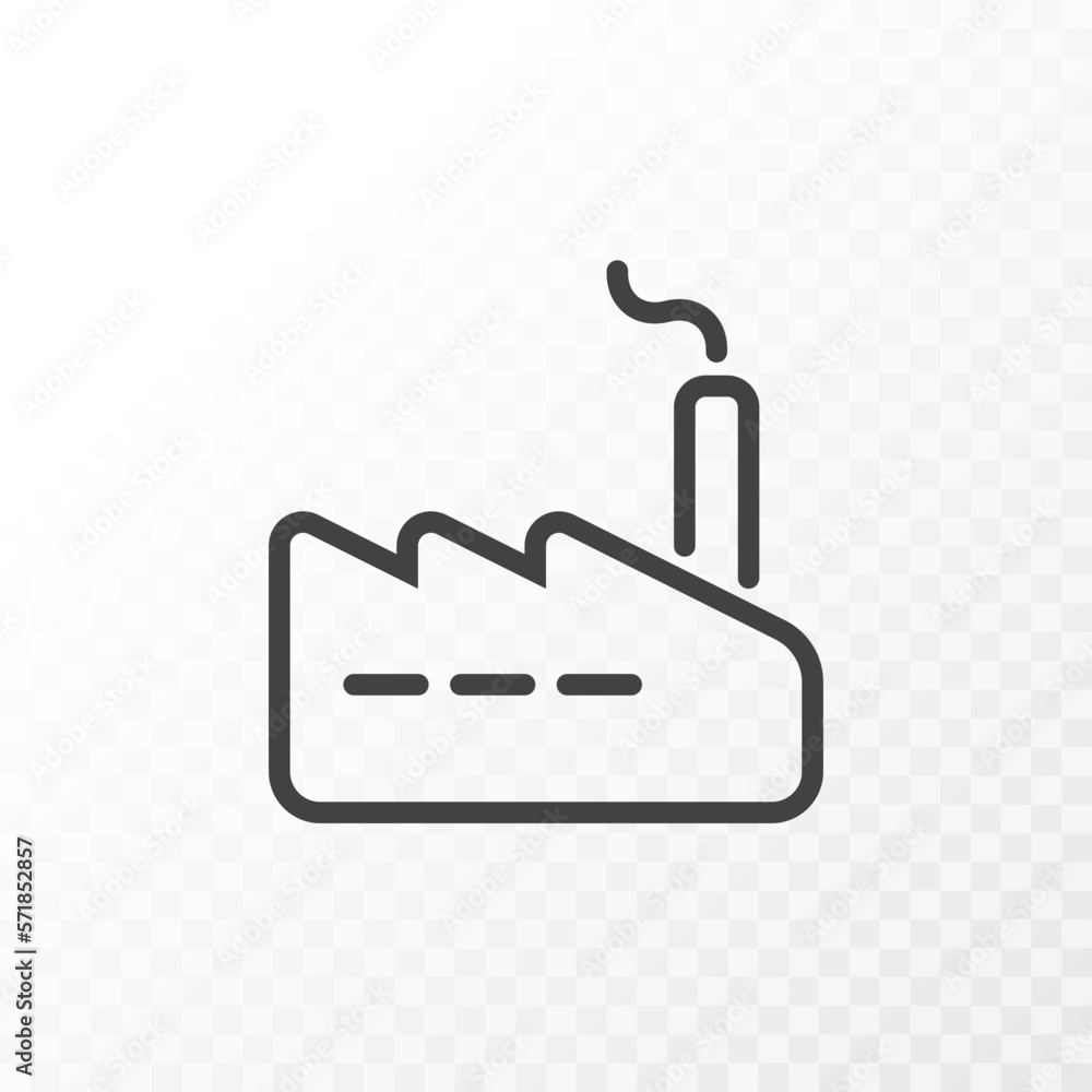 Outline style ui icons collection. Vector black linear illustration. Powerplant, factory with smoke symbol isolated on background. Design element for business, ecology, energy industry. Outline style ui icons collection. Vector black linear illustration. Powerplant, factory with smoke symbol isolated on background. Design element for business, ecology, energy industry.