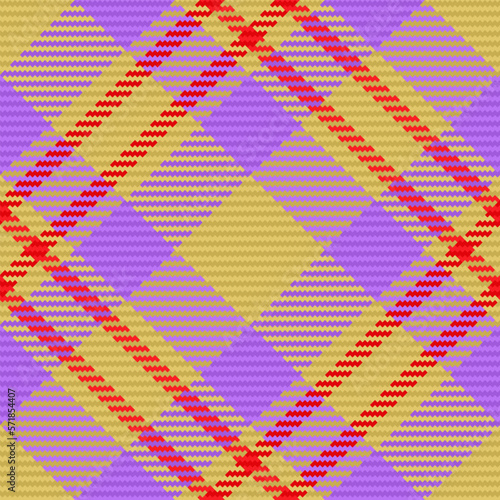 Textile texture tartan. Pattern fabric check. Seamless plaid vector background.