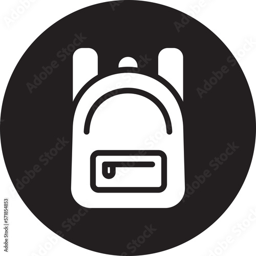 school bag glyph icon
