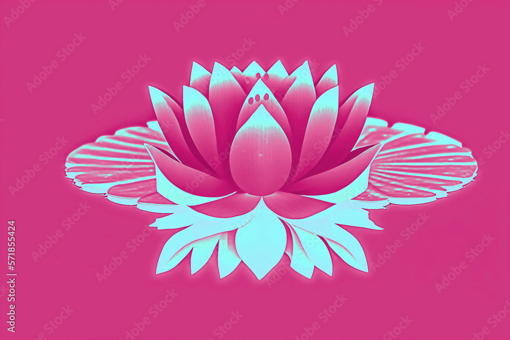 Lotus flower art screen background