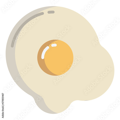 Egg omelette icon