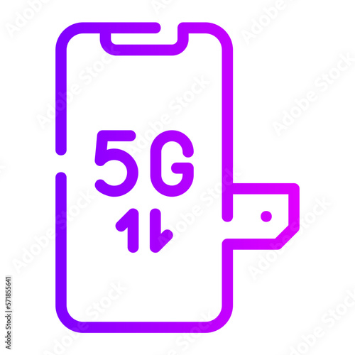 smartphone gradient icon
