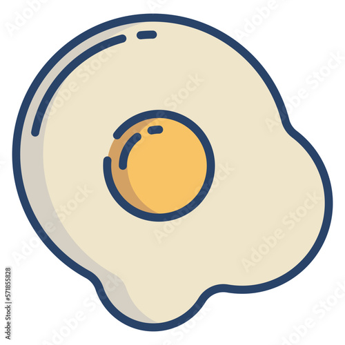 Egg omelette icon