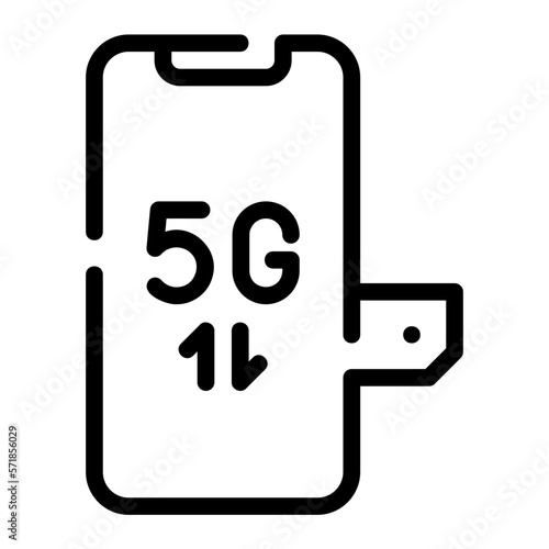 smartphone line icon
