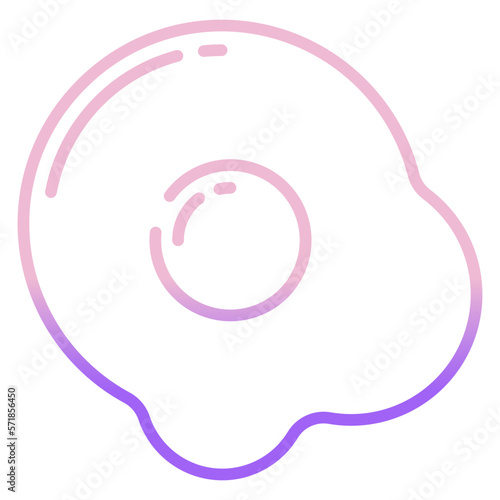 Egg omelette icon