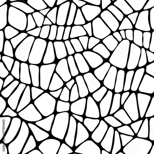Black cobweb on a white background. Gothic style. Abstract lace pattern.